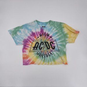 AC/DC Tie Dye Crop Top